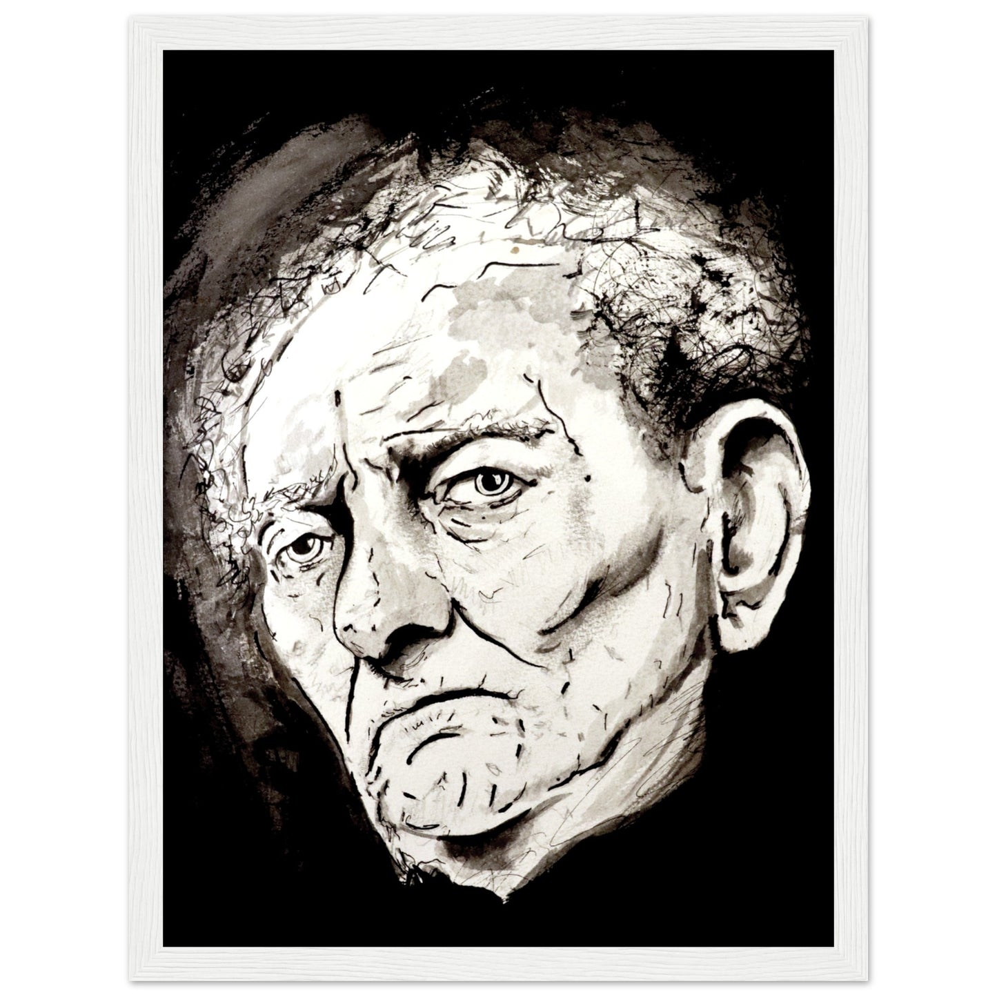 Capture the essence of Brian Friel's brilliance with our framed art print by Irish artist Ó Maoláin. Celebrate the renowned playwright's legacy in your space with this exquisite masterpiece.