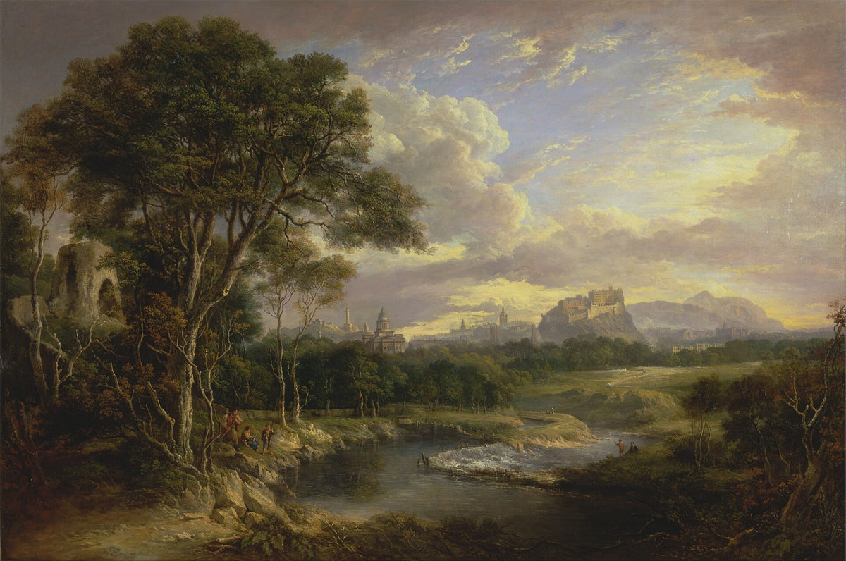 View of the City of Edinburgh by Alexander Nasmyth — the city along its ridge under a broad sky