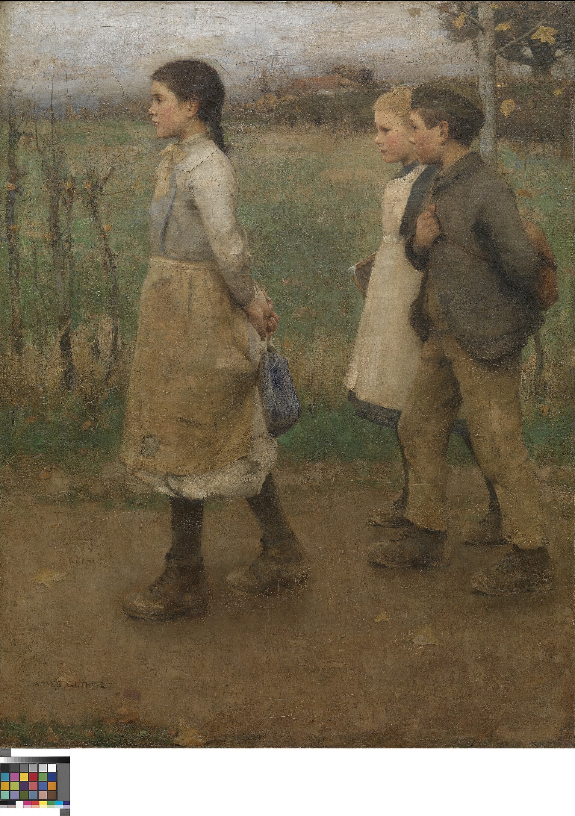 Village Children by James Guthrie