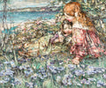 Brighouse Bay by E. A. Hornel, 1909 — children on the sand in thickly painted colour