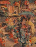 Flower Market, Nagasaki by E. A. Hornel