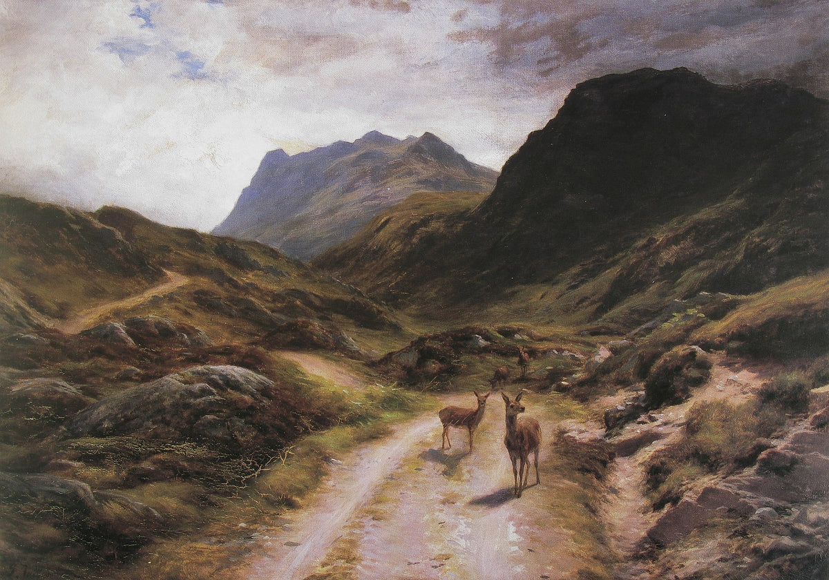 Road to Loch Maree in Wester Ross, painted by Joseph Farquharson