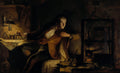 James Watt in his workshop with a model steam engine, painted by James Eckford Lauder in 1855