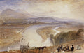 Melrose Abbey and the River Tweed with the Eildon Hills behind, watercolour by J. M. W. Turner
