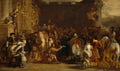 The entrance of George IV at the Palace of Holyroodhouse in 1822, painted by David Wilkie