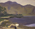Loch Katrine by John Lavery — the Trossachs loch under a wide grey sky