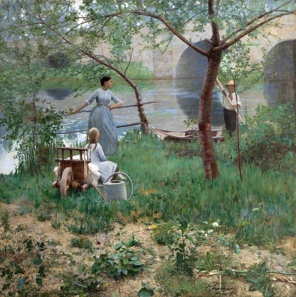 Under the Cherry Tree by John Lavery
