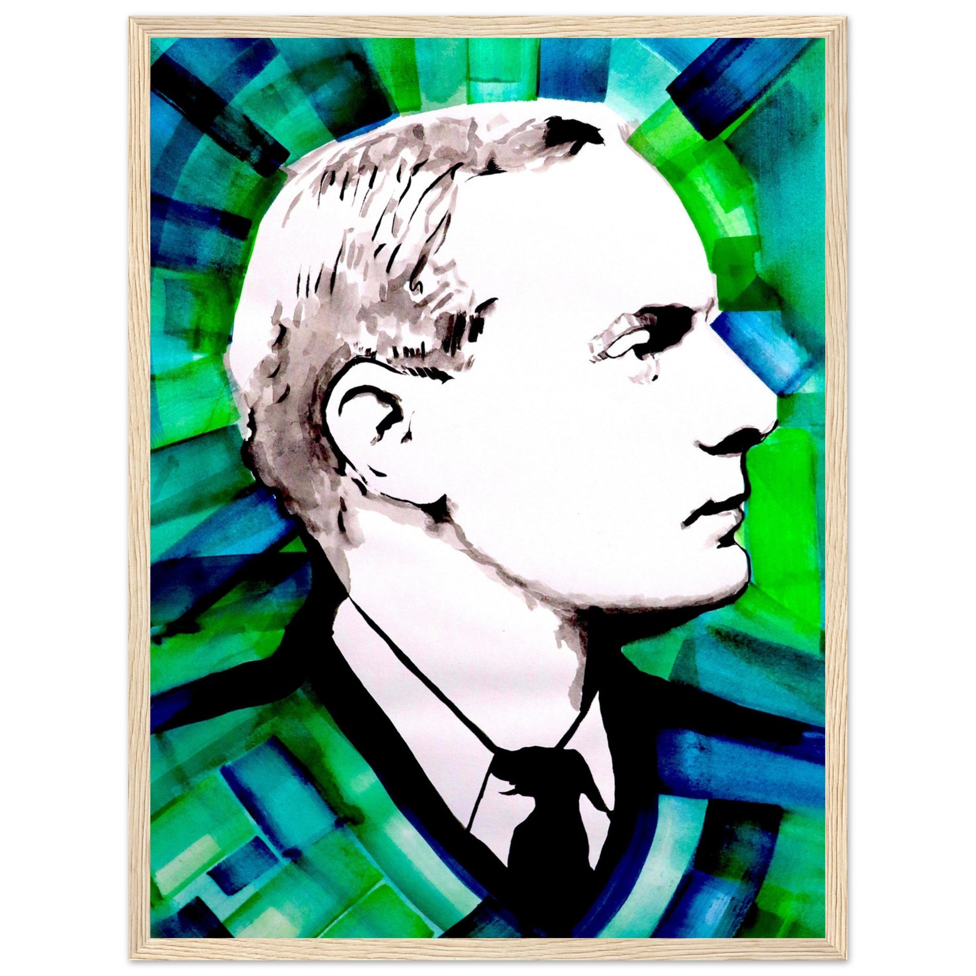 Immerse yourself in the essence of Patrick Pearse's vision with this captivating art print framed by Irish Artist Ó Maoláin.