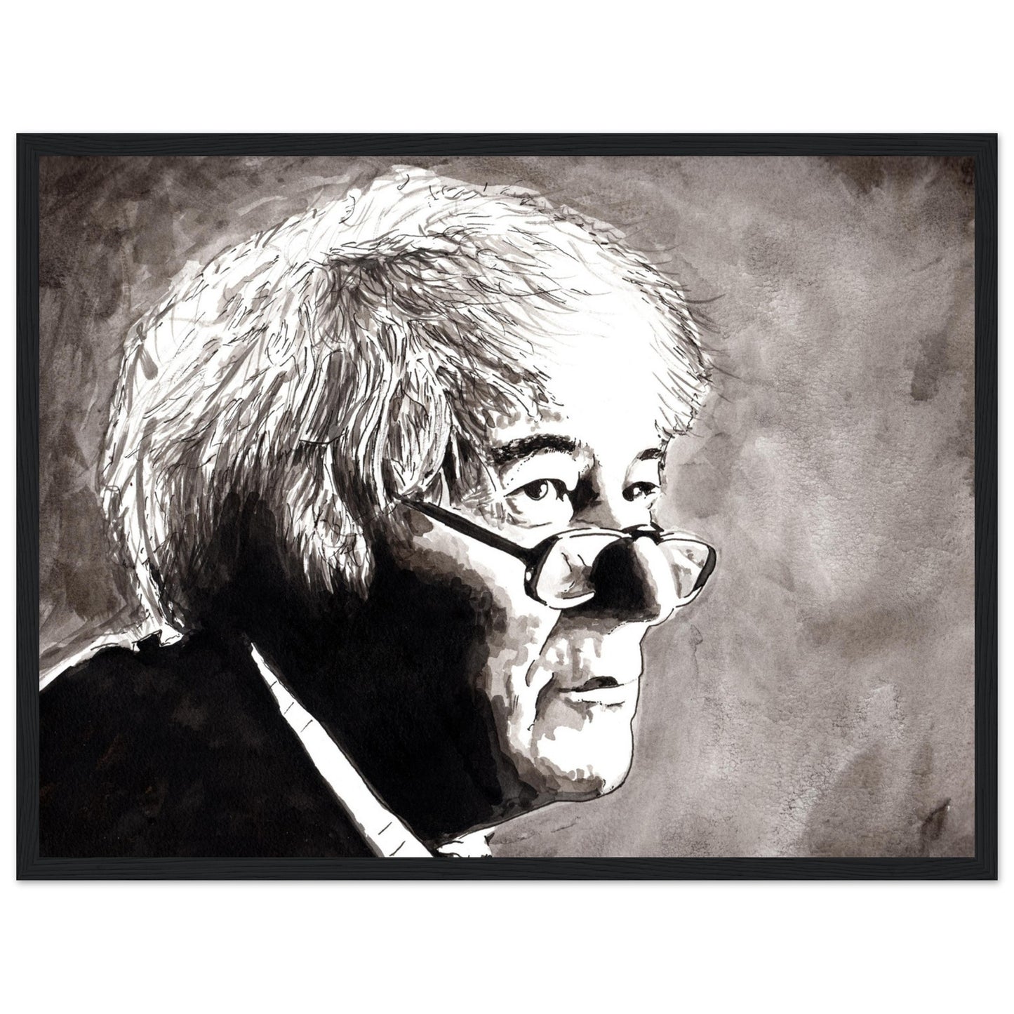 Immerse your space in the poetic brilliance of Seamus Heaney with our framed fine art print. This carefully crafted portrait print pays homage to the lyrical genius of the beloved Irish poet.