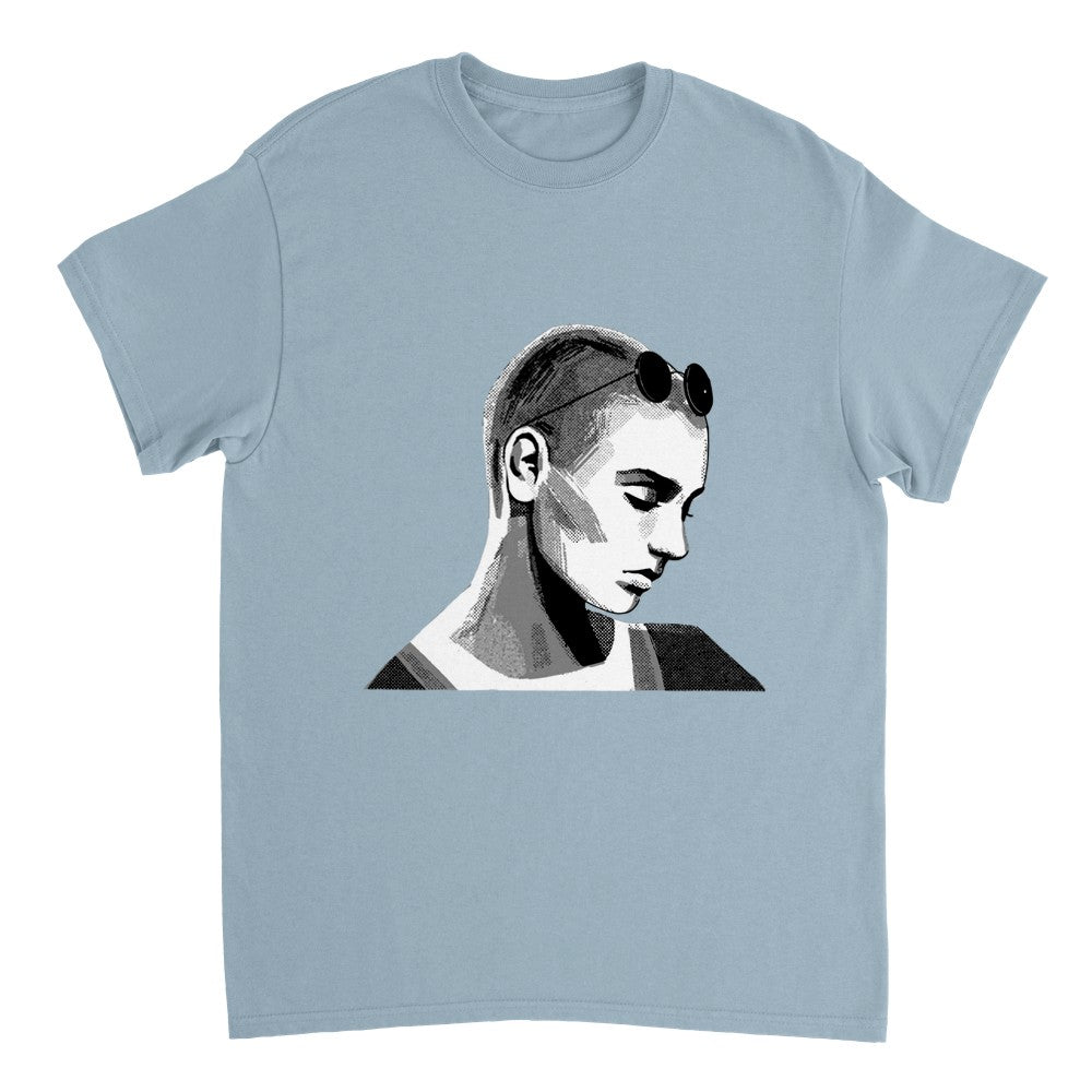 Sinead O'Connor Vintage Inspired T Shirt, Retro Music Tee celebrating the Irish singer and protest icon. Timeless artistry captured in this unisex tee, available in various sizes for fans.