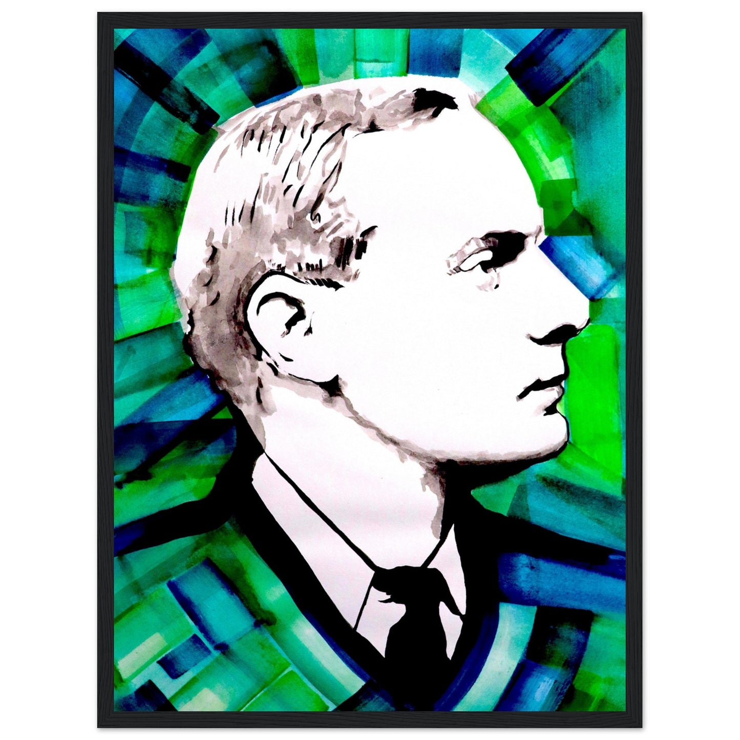 Framed Art print depicting Patrick Pearse's vision by Irish Artist Ó Maoláin. A fusion of history and art, perfect for decor and inspiration, embodying Ireland's rich heritage.