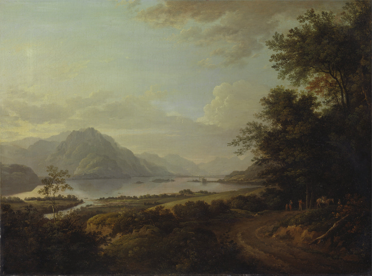 Loch Awe, Argyllshire by Alexander Nasmyth — the long Highland loch with Kilchurn Castle