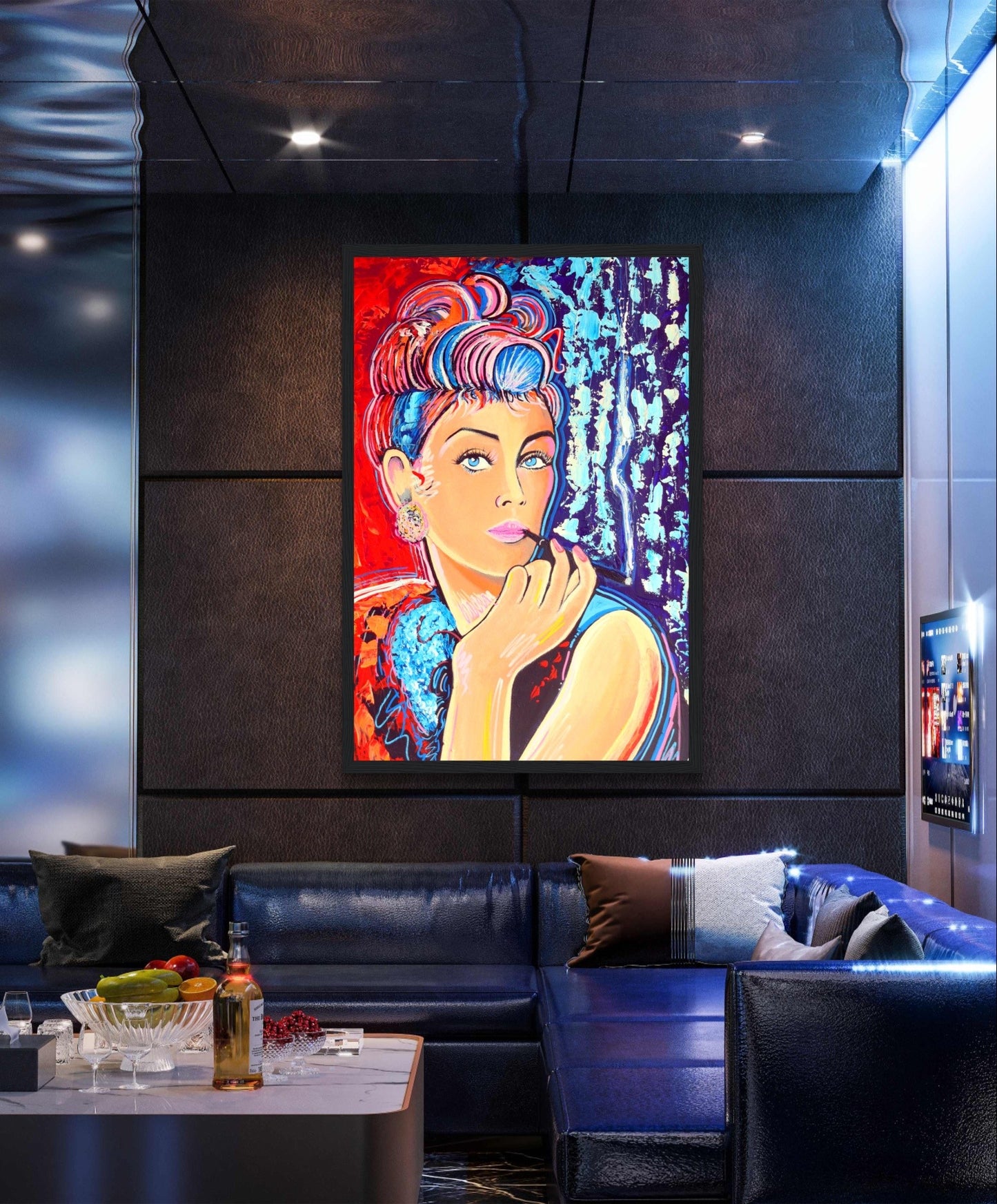 Breakfast at Tiffany's is a open edition framed wall art print by Irish Artist &nbsp;Ó Maoláin, it depicts the movie star Audrey Hepburn and it reminds us of the old romantic ideals of Hollywood, wrapped up in 1960s glitz and glam.