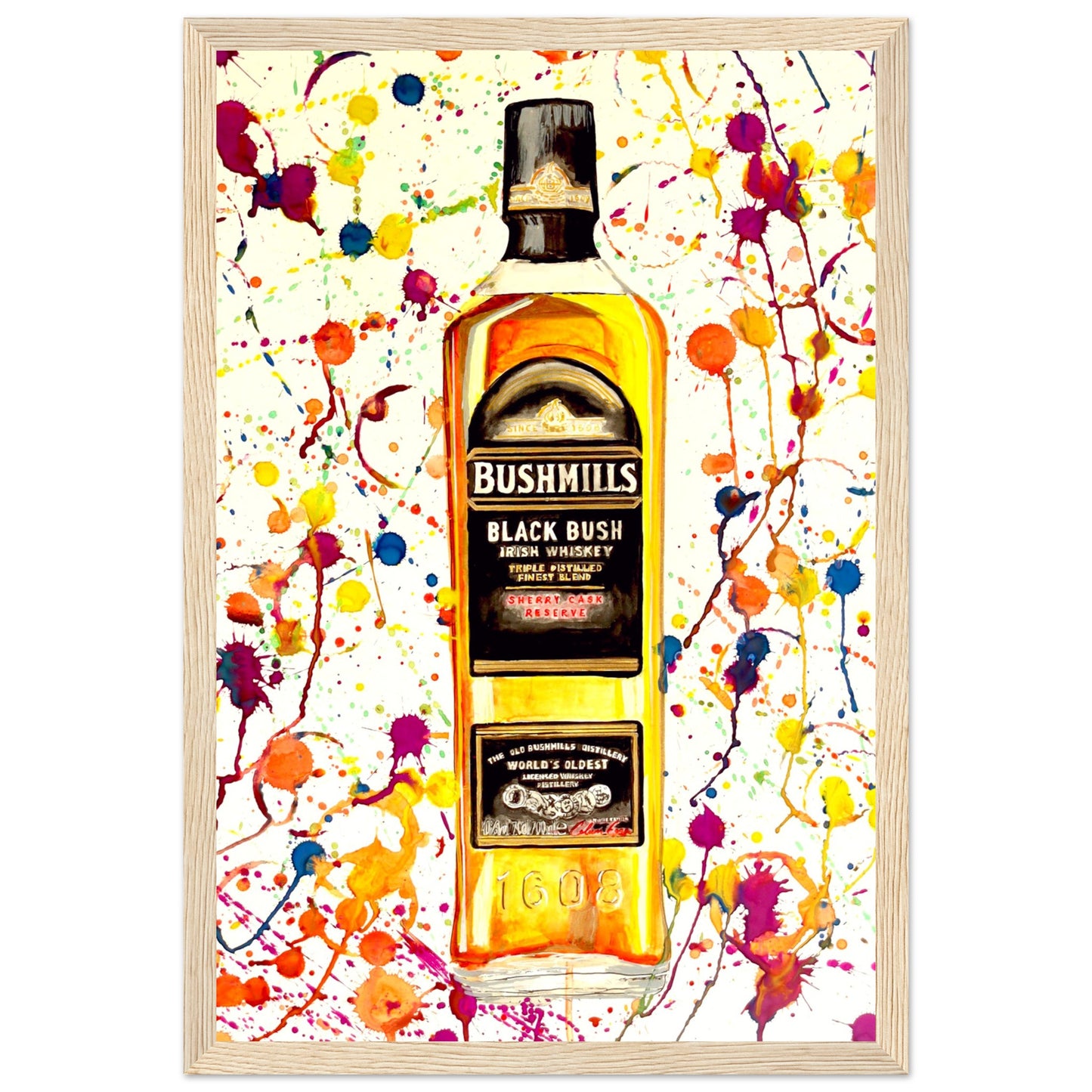 Bushmills Irish Whiskey Framed Art Print