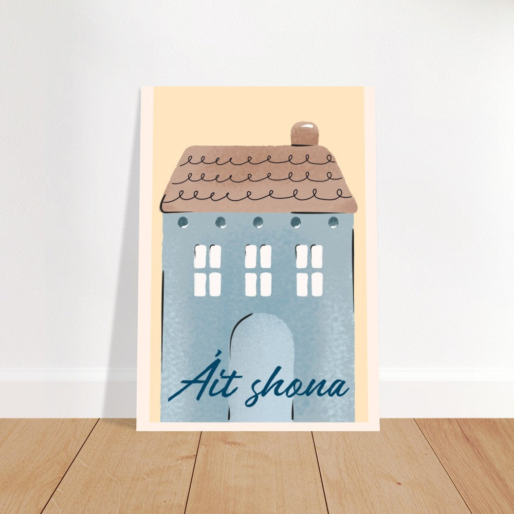 Áit Shona - Happy Place Irish Language Gifts Framed Wall Art