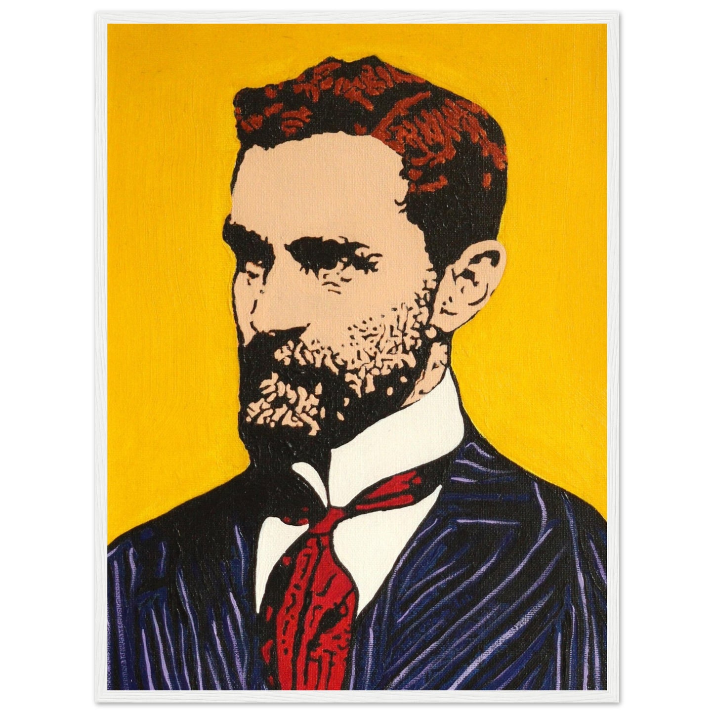 Framed art print of Roger Casement by Irish artist Ó Maoláin. This detailed piece honors Casement's legacy in human rights and Irish nationalism, blending history and art. Perfect for decor and reflection, celebrating Irish heritage and advocacy.