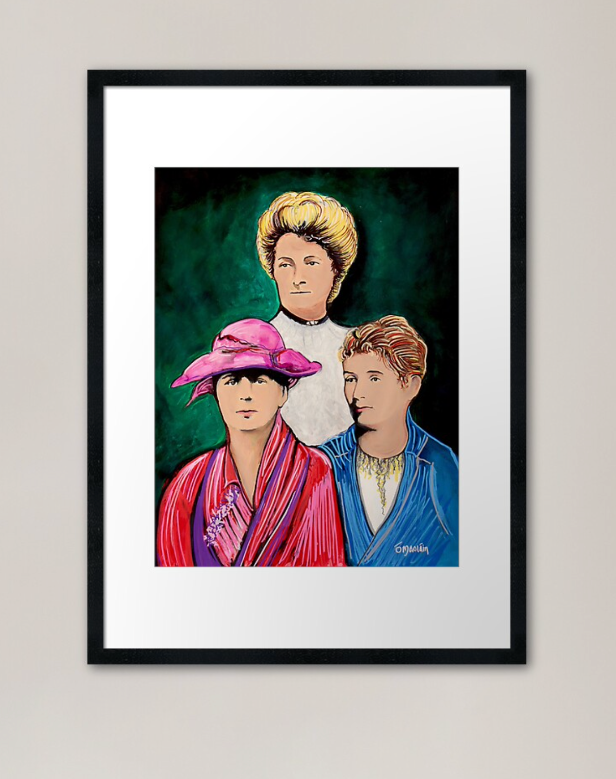 Mná na nGlinntí Women of the Glens Original Painting by Irish Artist