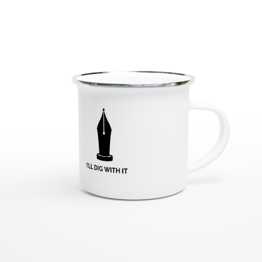 I'll Dig With It Seamus Heaney Enamel Mug